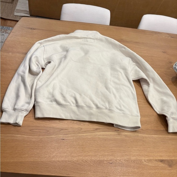 A&F Soft Essentials Snap Mockneck Sweatshirt - Picture 4 of 4